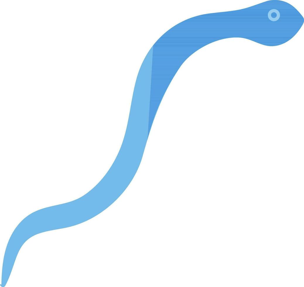 Cartoon character of a eel. vector