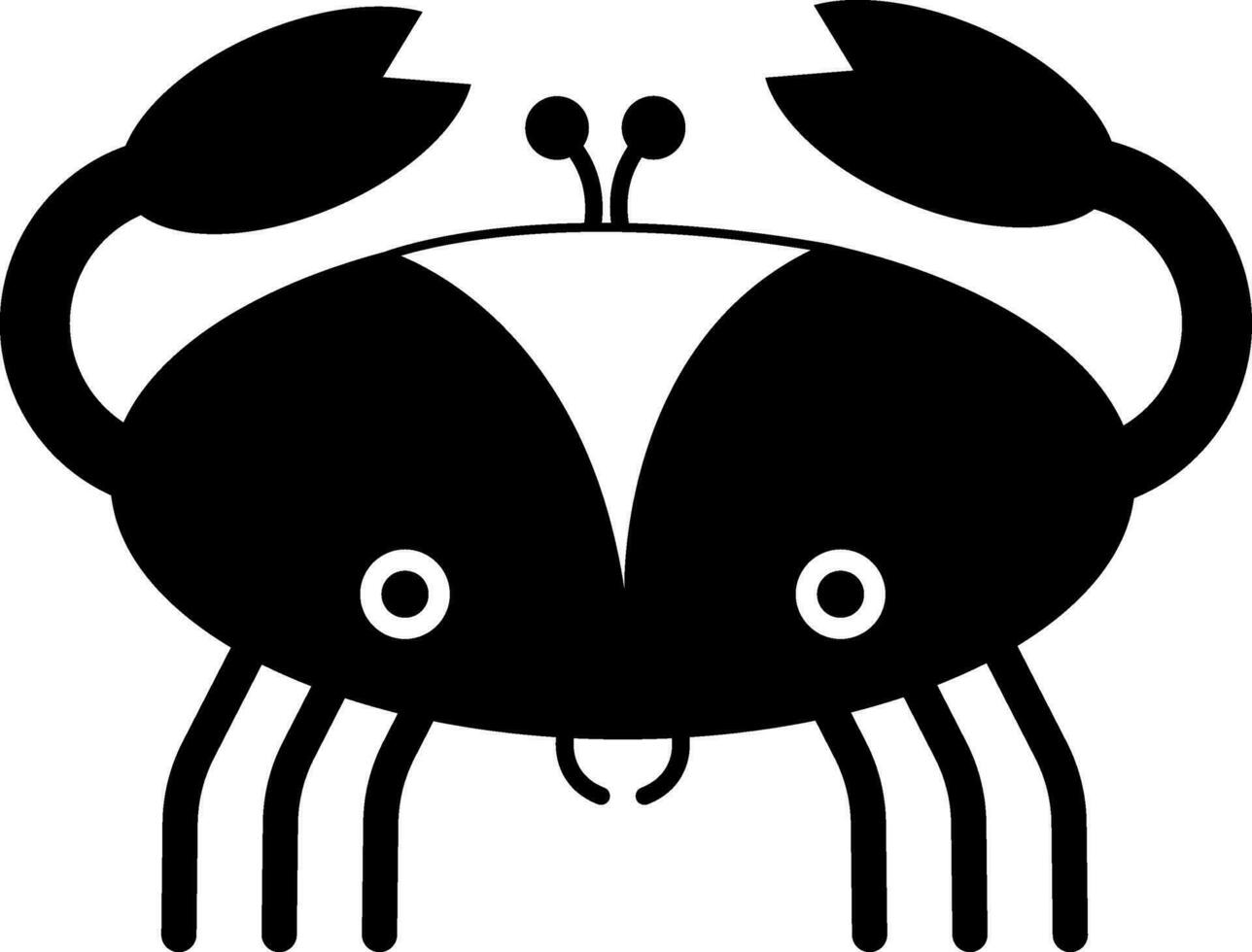 Cartoon character of a crab. vector