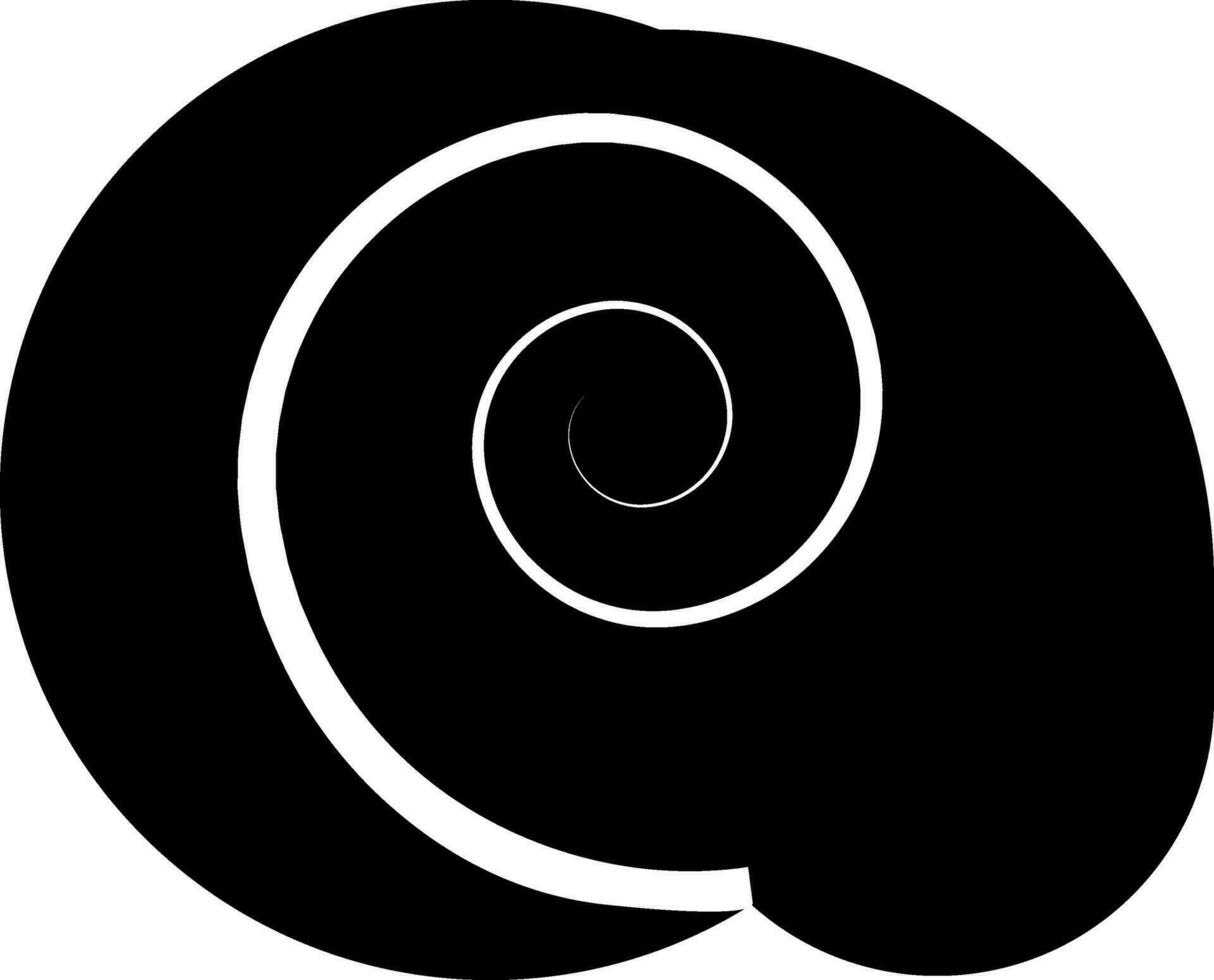 caracol en plano estilo. vector