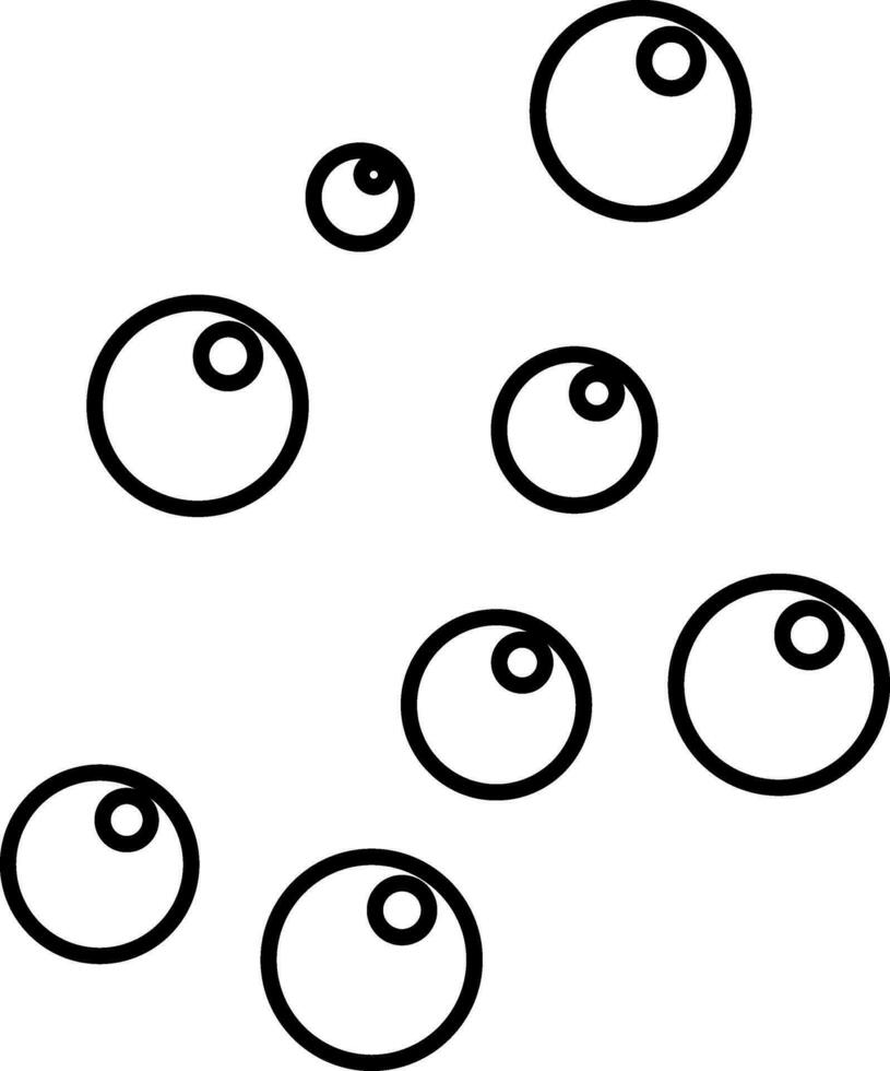 Illustration of bubbles. vector