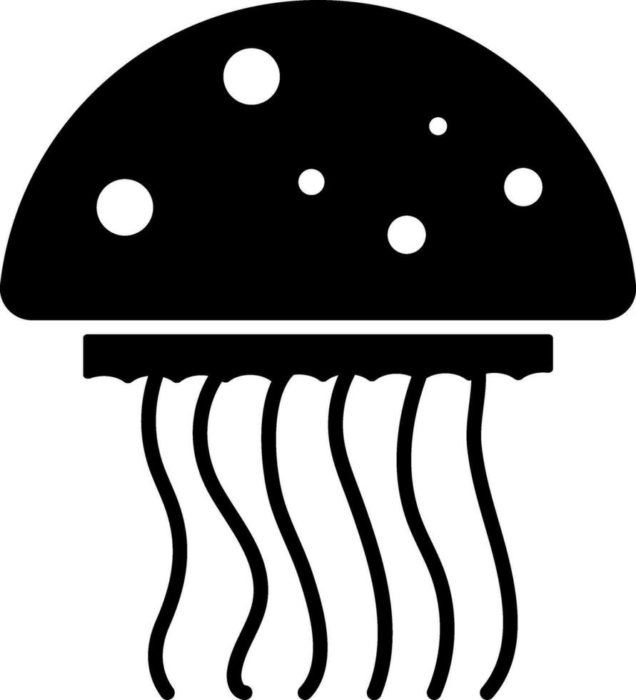 Jellyfish icon or symbol. vector