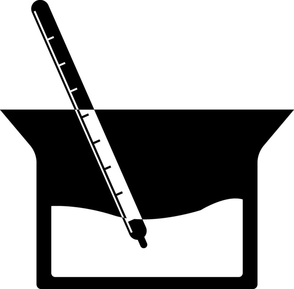 Beaker with test tube. vector