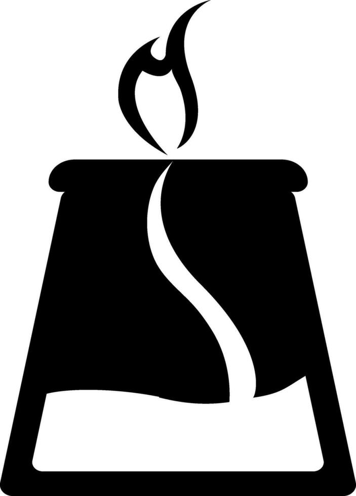 Beaker in black and white color. vector