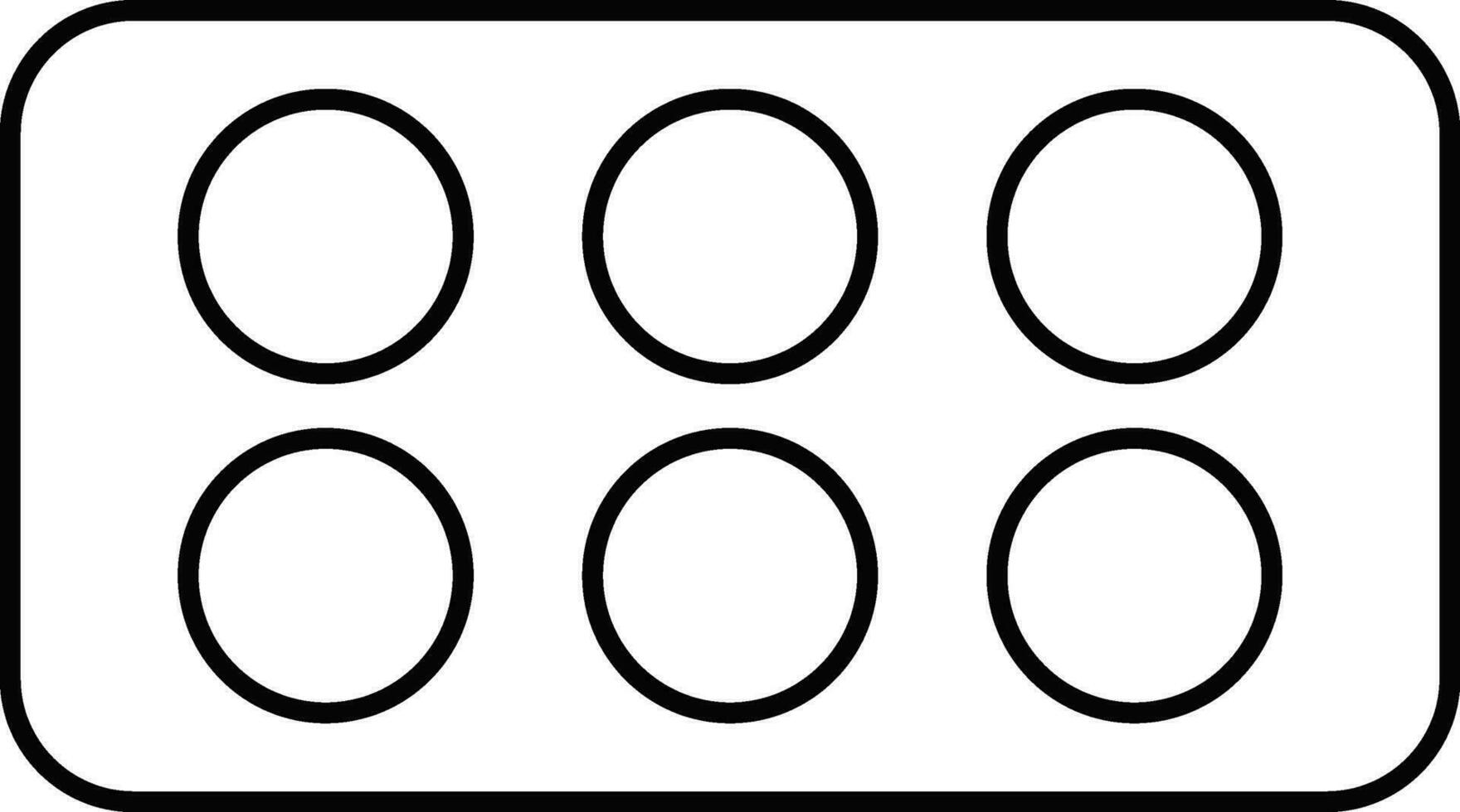 Isolated pictogram of Color palette. vector