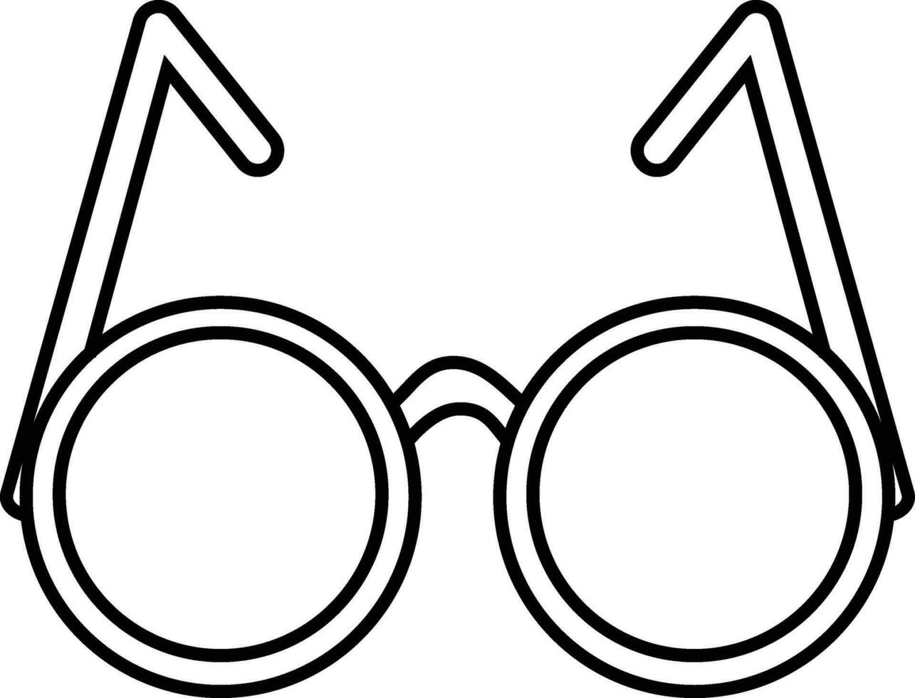 Thin line illustration of Spectacles. vector