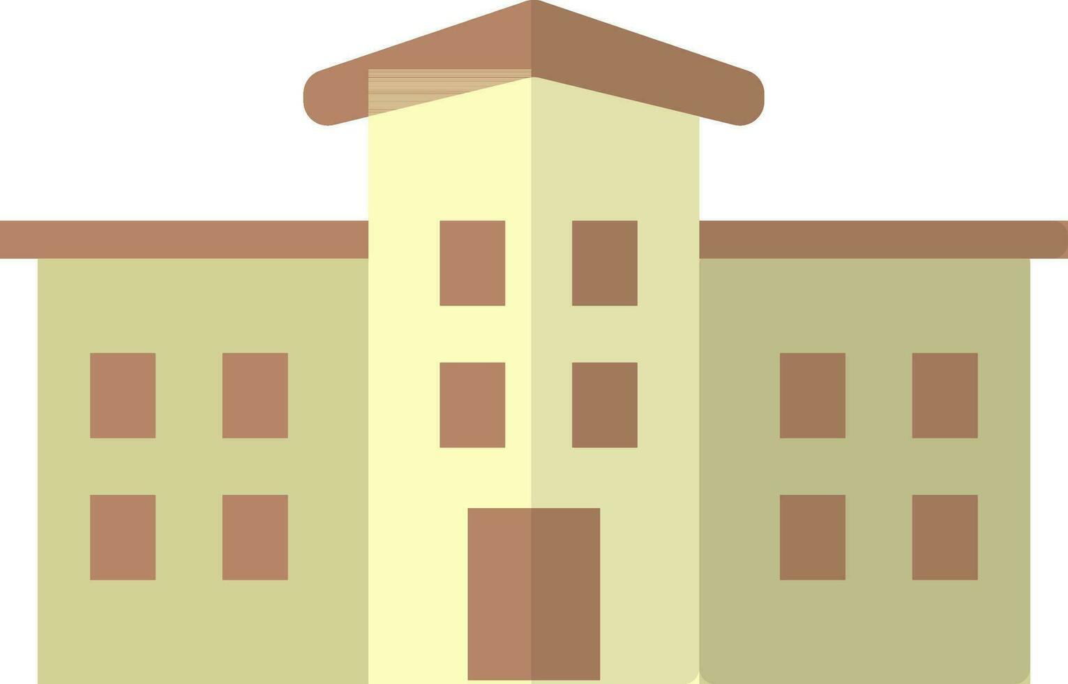 Vector illustration school building.