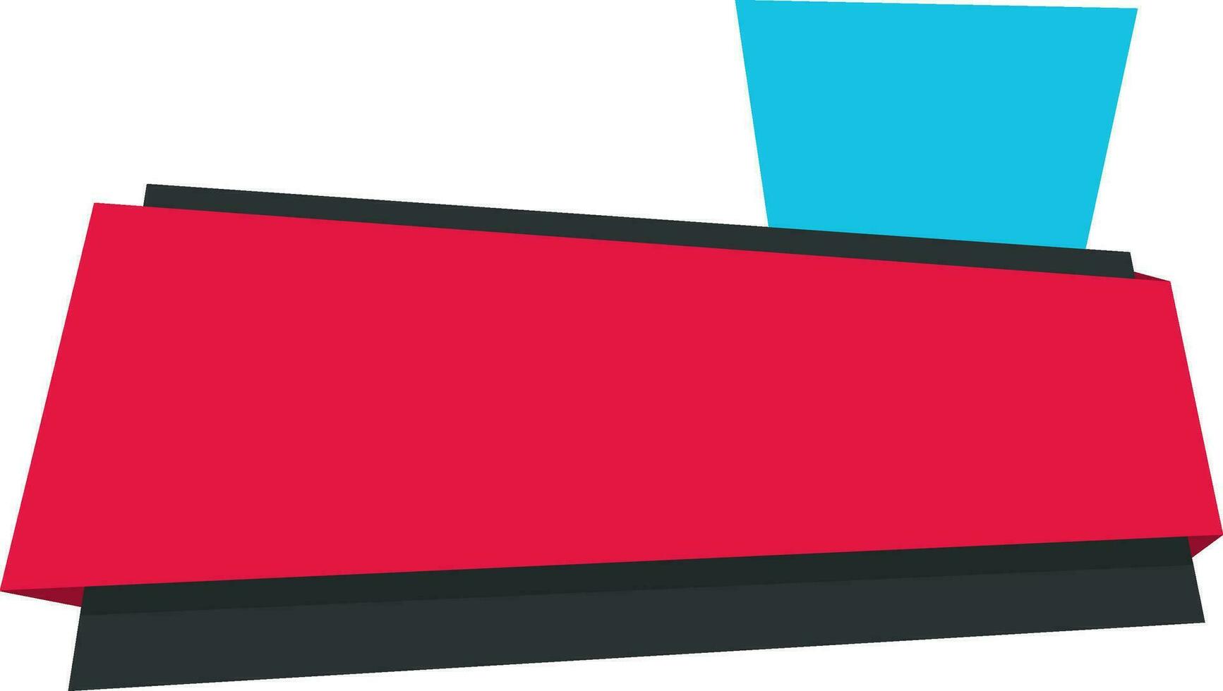 Illustration of paper banner design. vector
