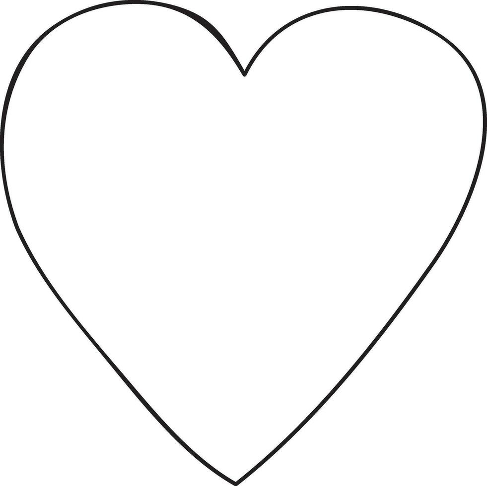 Hand drawn heart design. vector