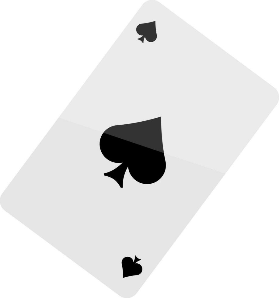 Illustration of spade playing card. vector