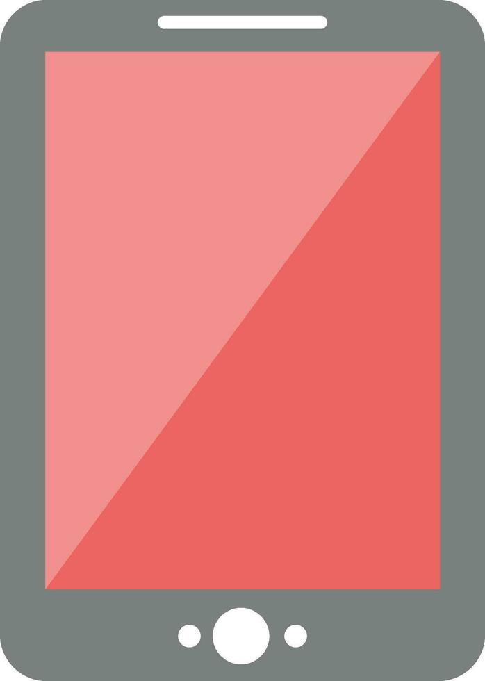 Flat illustration of digital tablet. vector