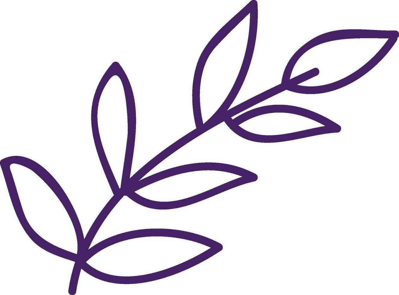 Flat illustration of leaves. vector