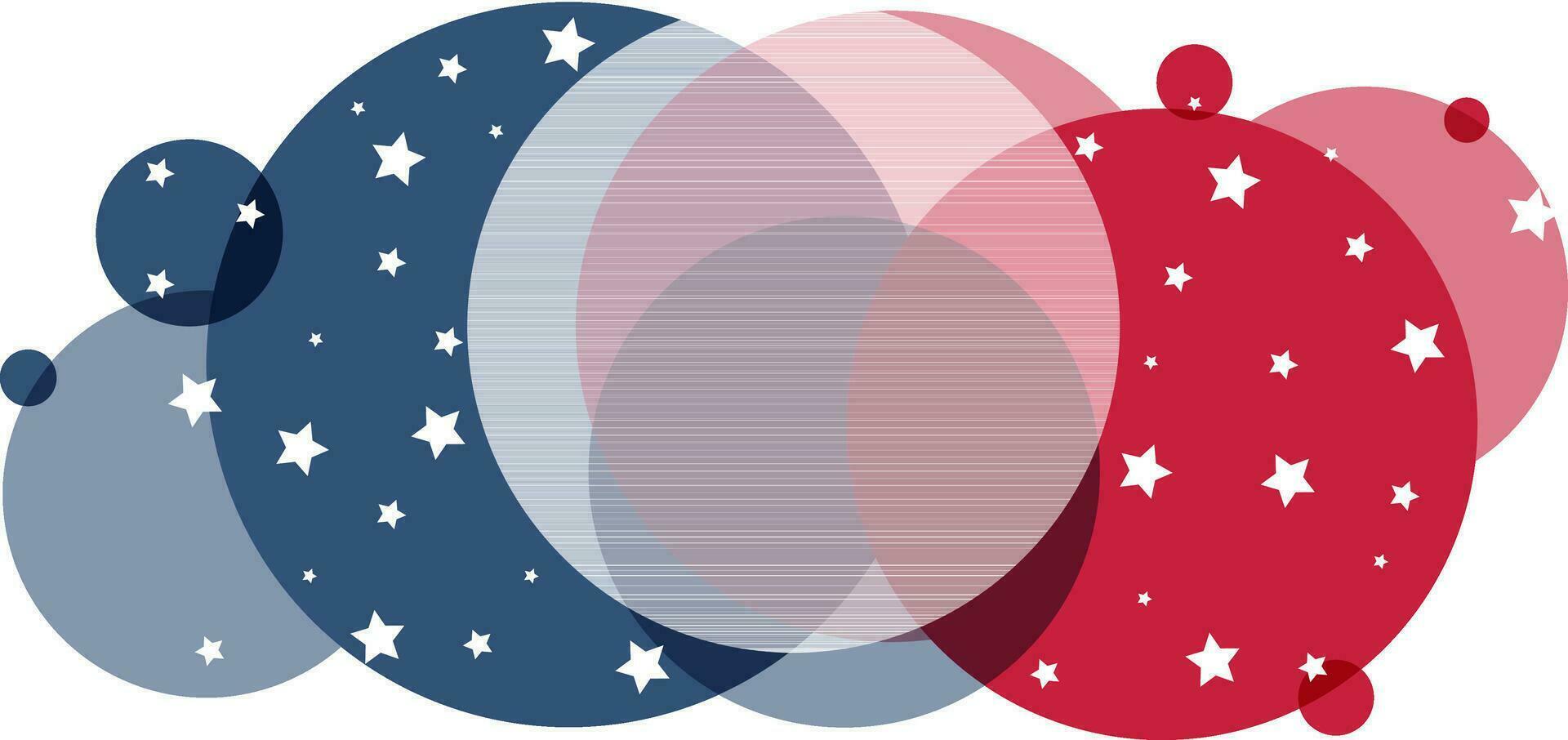 American Flag colors background for 4th July. vector