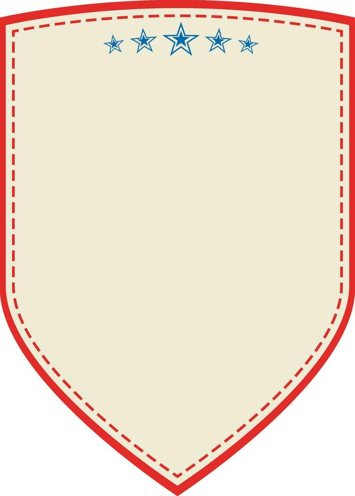 Flat illustration of shield. vector