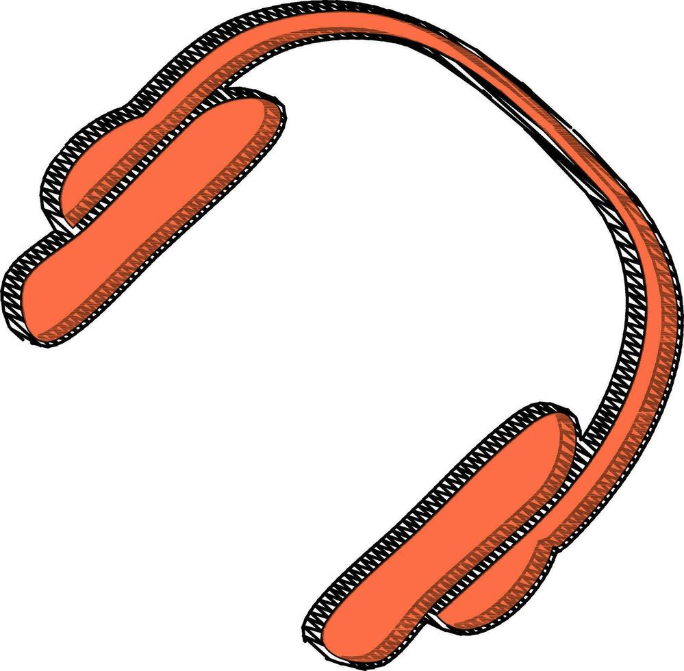 Vector illustration of headphone.