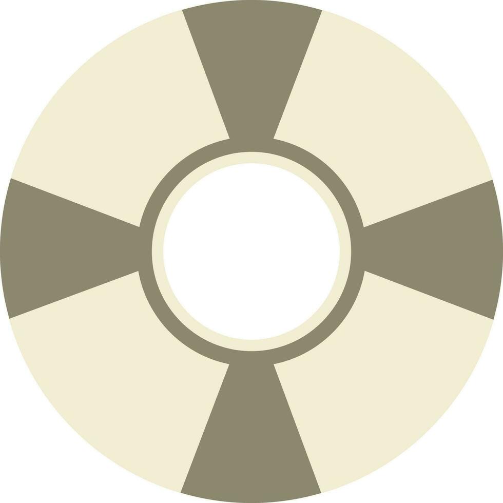 Isolated icon of vinyl record. vector