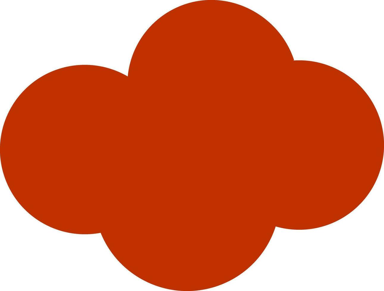 Vector sign or symbol of cloud.