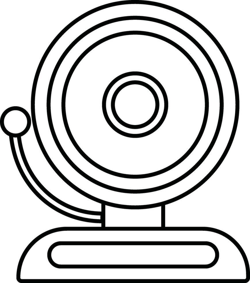 emergencia alarma icono en ilustración. vector