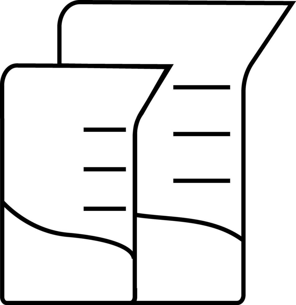 Flat style illustration of beaker. vector