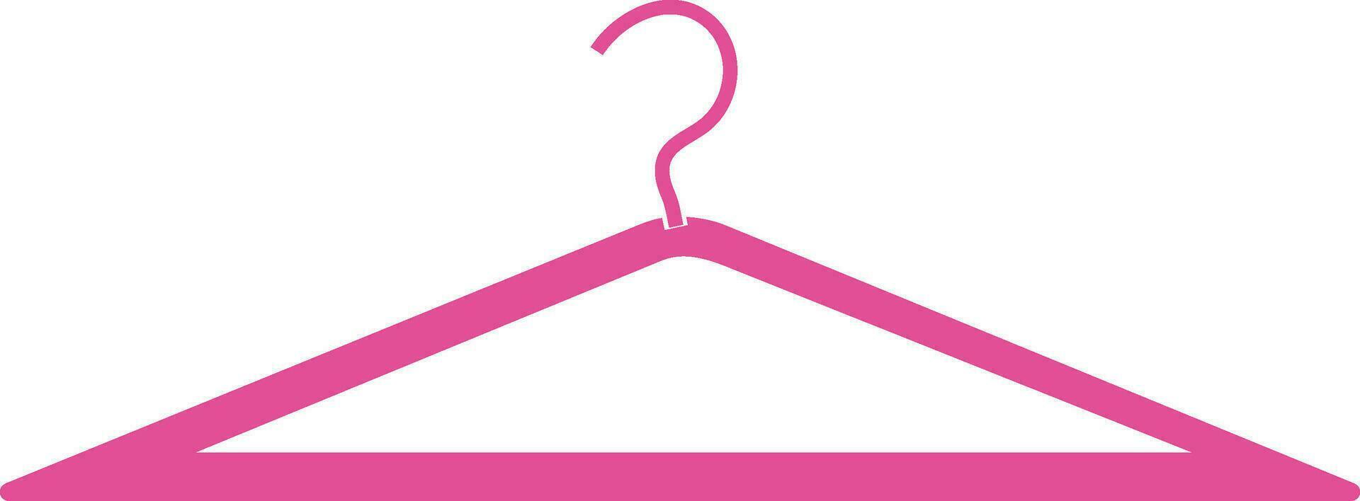 Blank hanger in pink color. vector