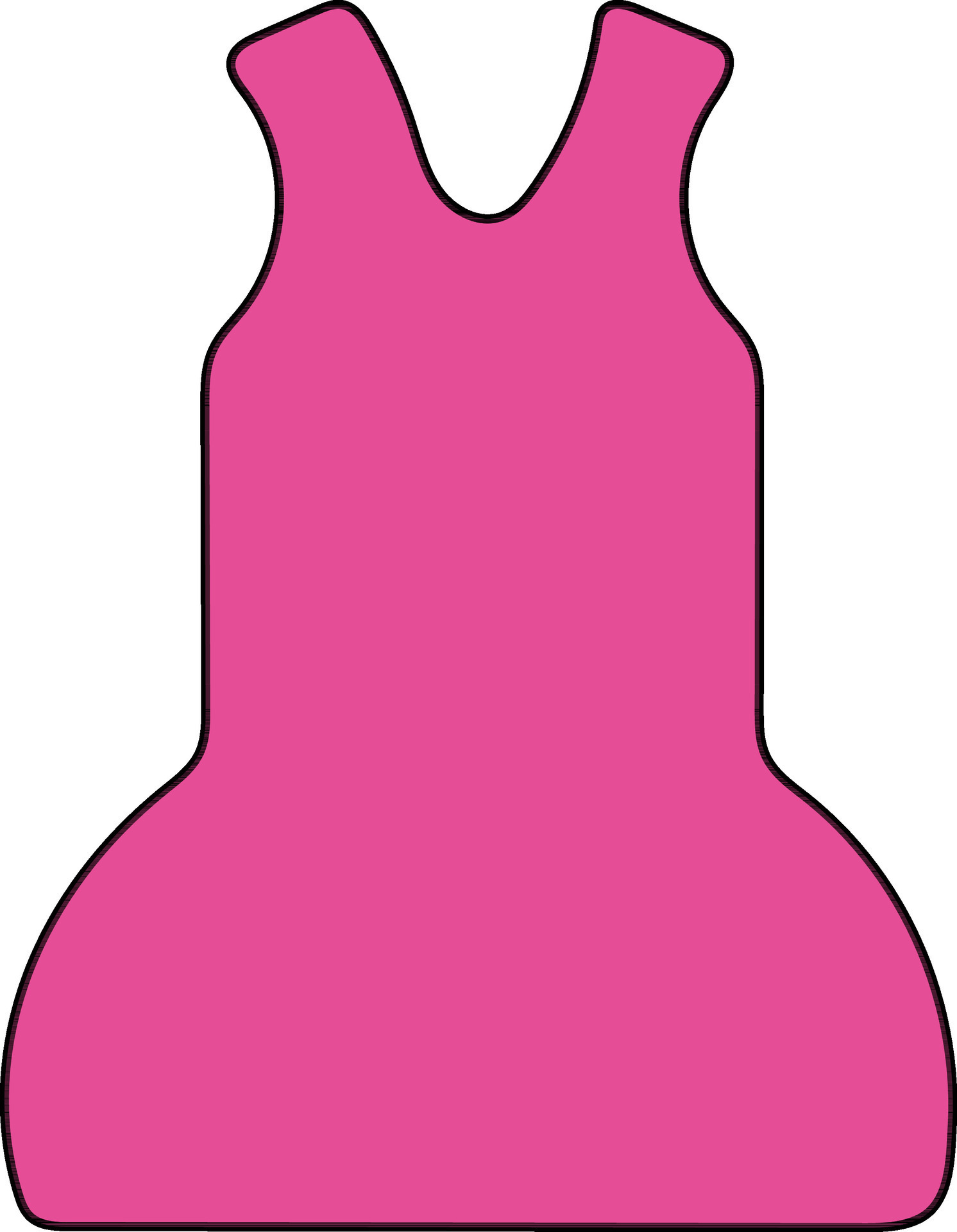 Illustration of a pink dress. 24911735 Vector Art at Vecteezy