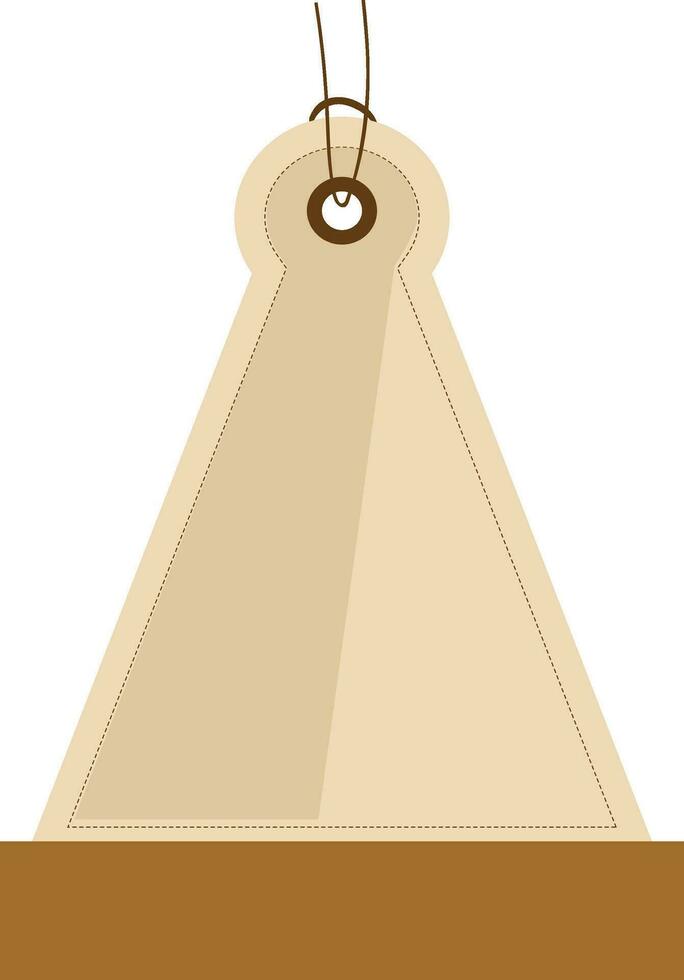 triangular forma precio etiqueta aislado en blanco antecedentes. vector