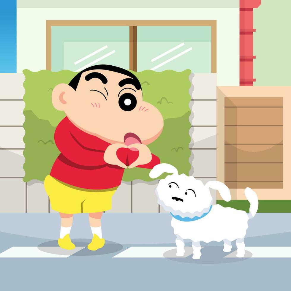 Cute Kids And Dog 24911847 Vector Art at Vecteezy