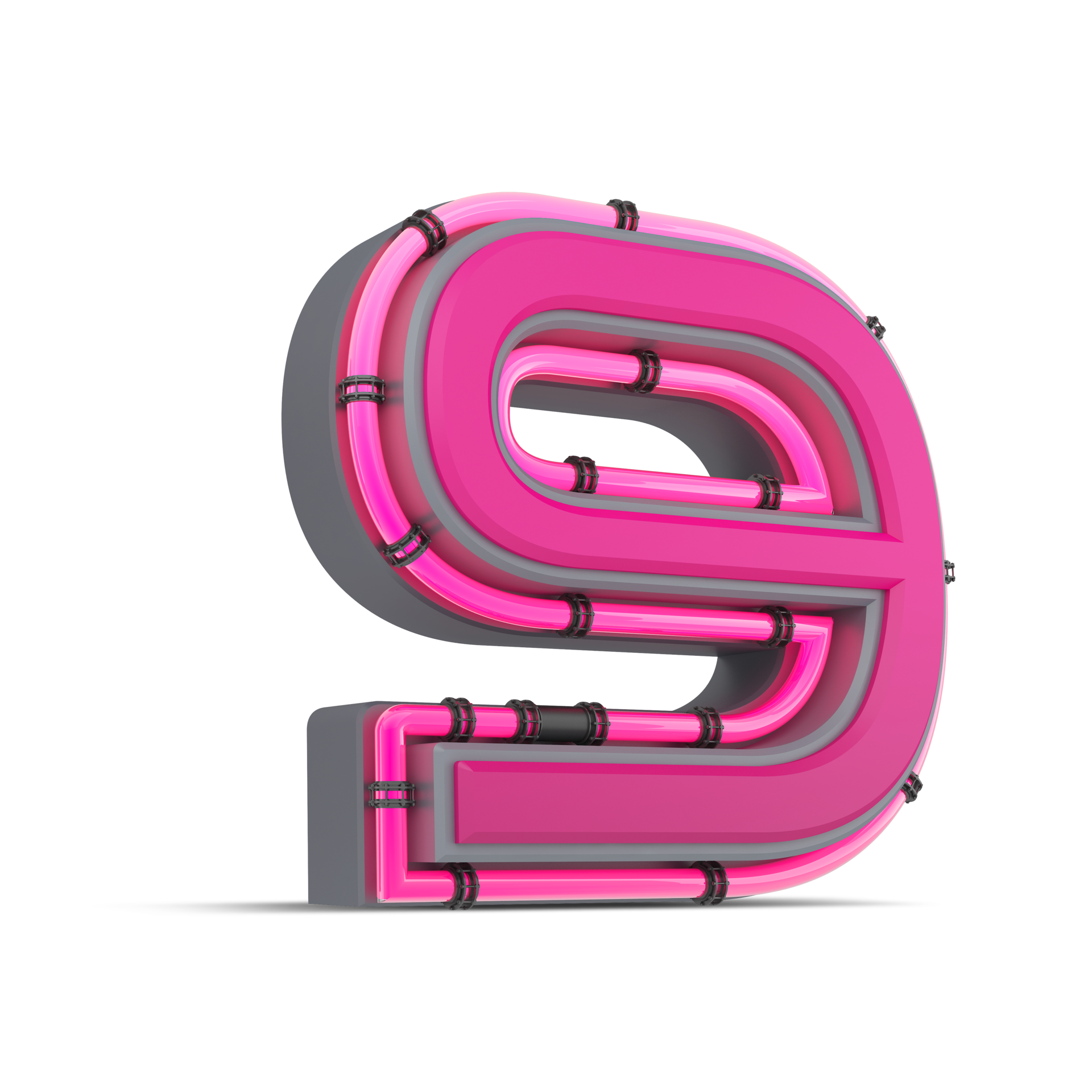 3d Pink Number With Neon Light 3d Rendering 24911948 Png 3d Pink Number With Neon Light 3d Rendering 24911948 Png