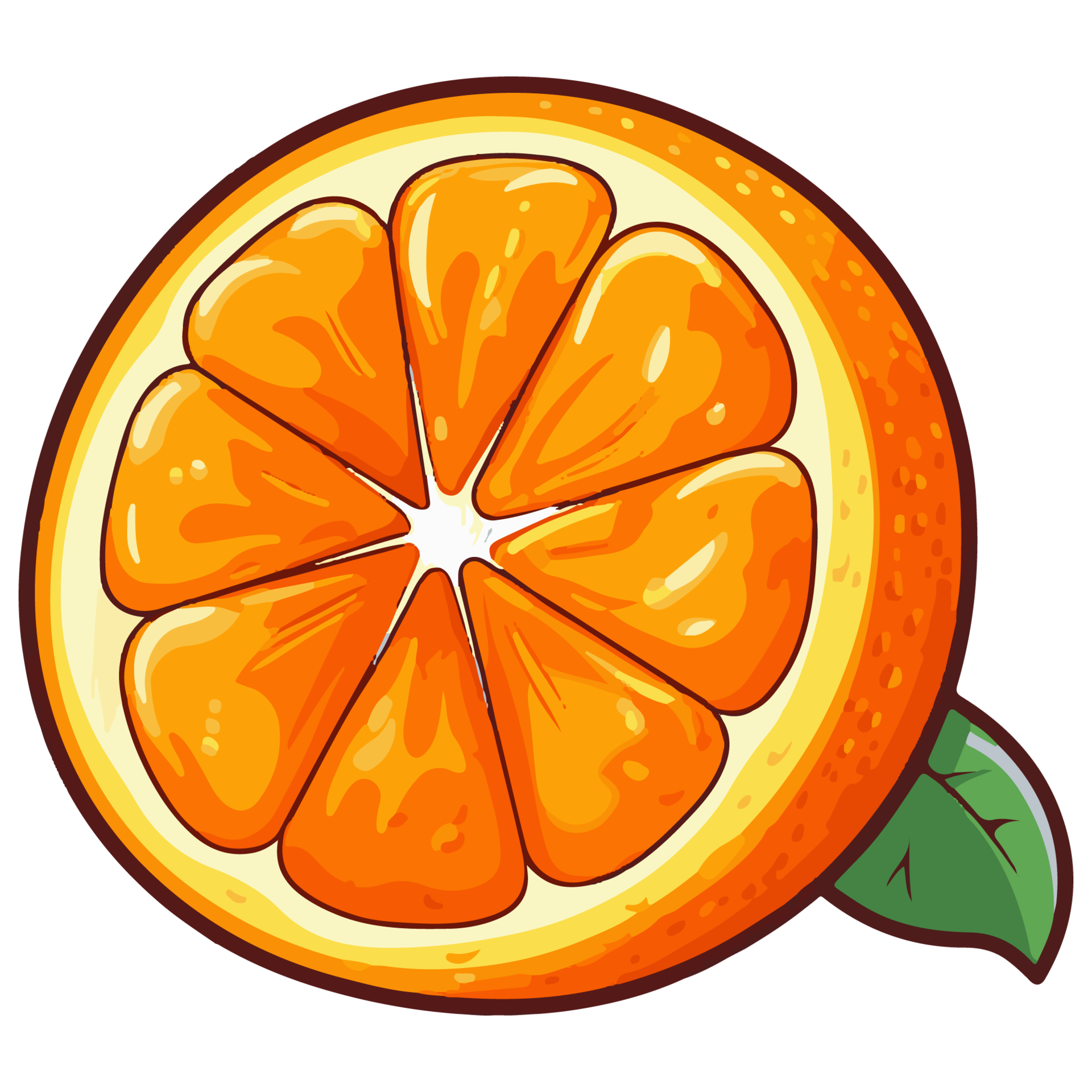 slice orange cartoon 24912317 PNG