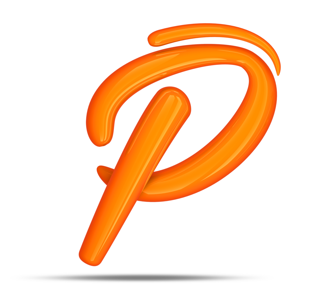 3d alphabet calligraphy style, 3d rendering png