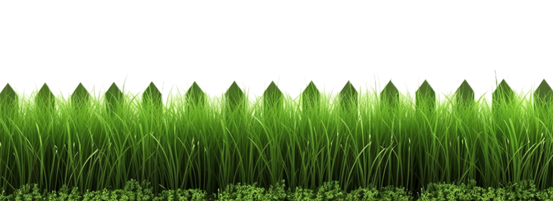 verde Relva plantas e cercas, generativo ai png