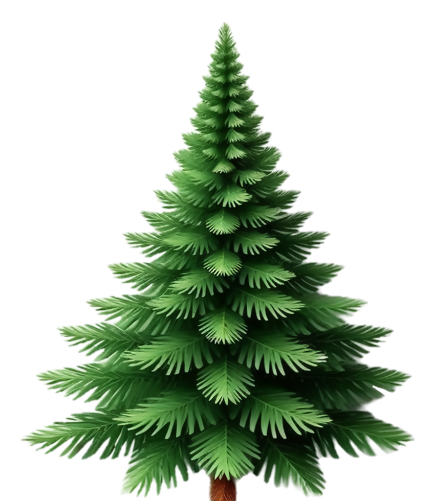 Tanne Baum Element zum Weihnachten Dekoration, generativ ai png