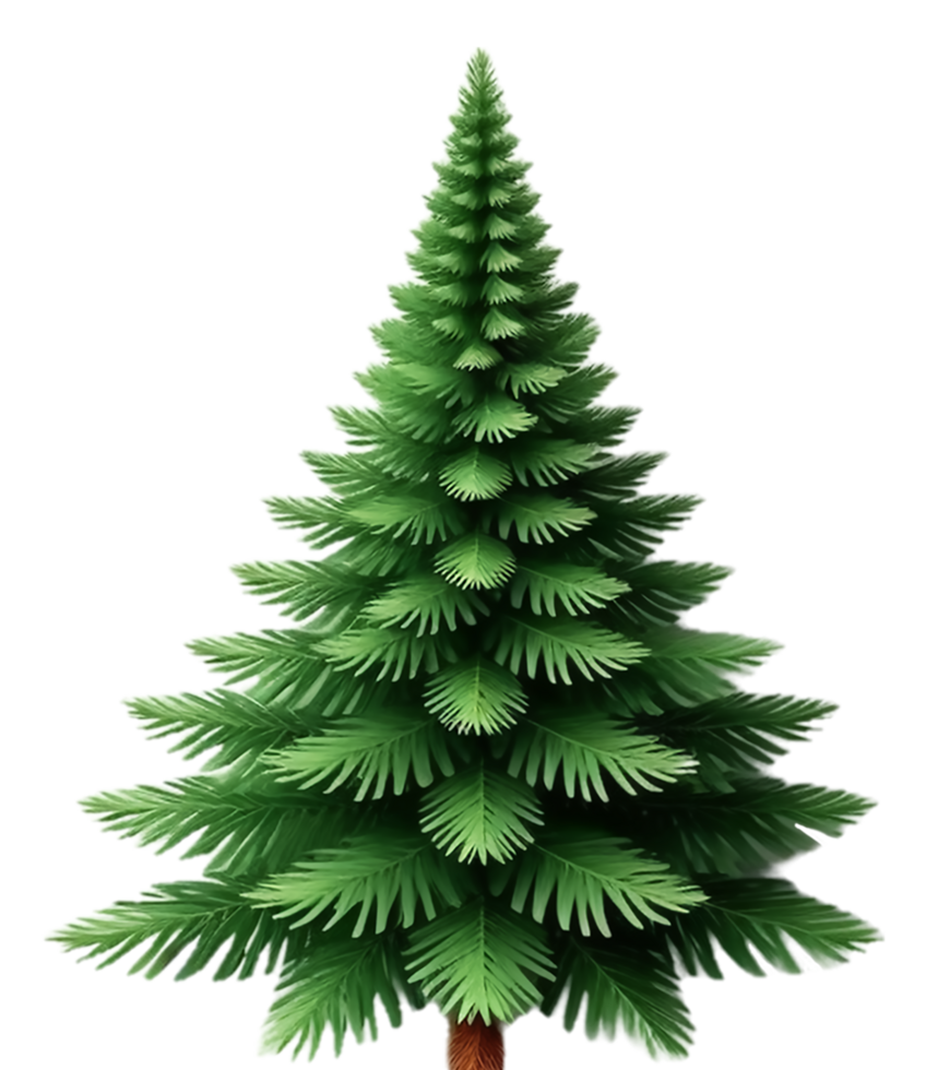 fir tree element for christmas decoration, generative ai png