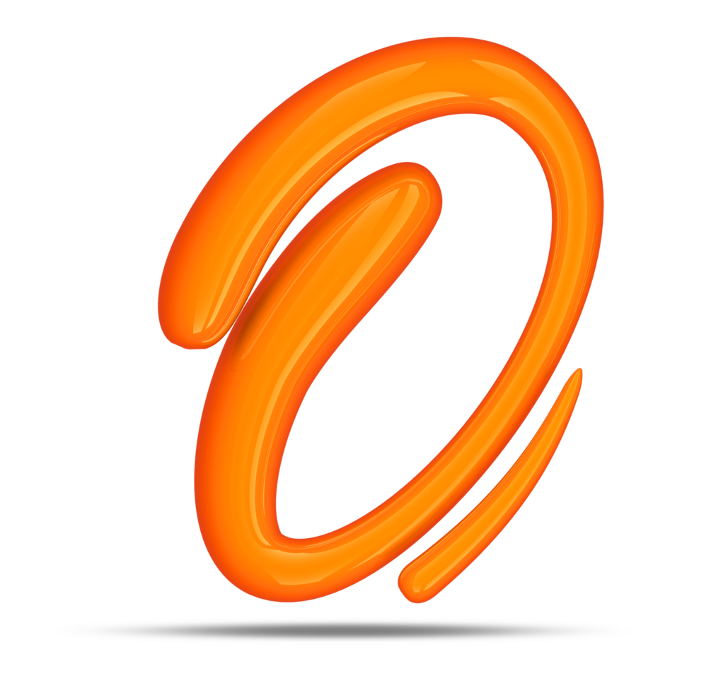 3d alphabet calligraphy style, 3d rendering png