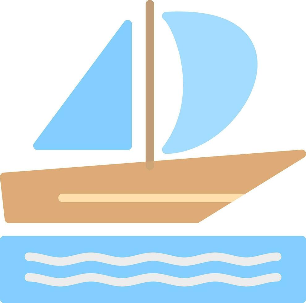 Silboat Vector Icon Design