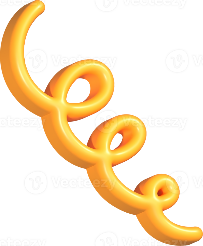 3D Accent Line Spiral png