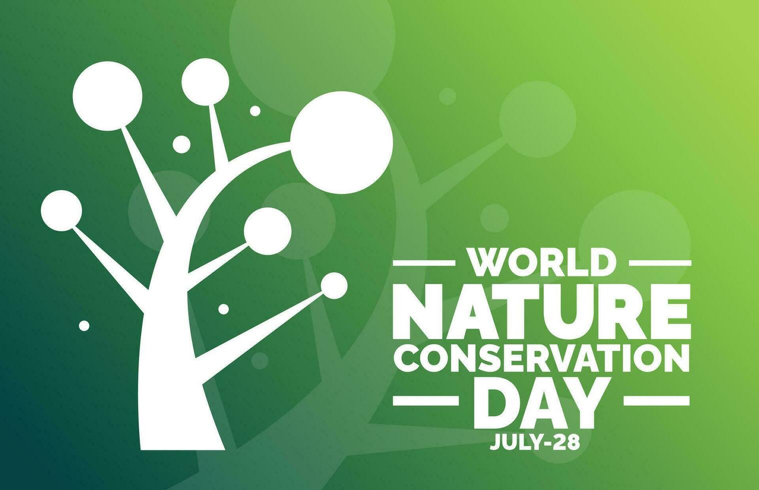 World Nature Conservation Day background, banner, poster and card