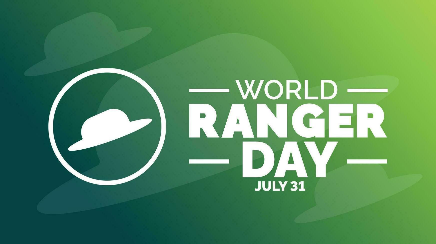 World Ranger Day background, banner, poster and card design template