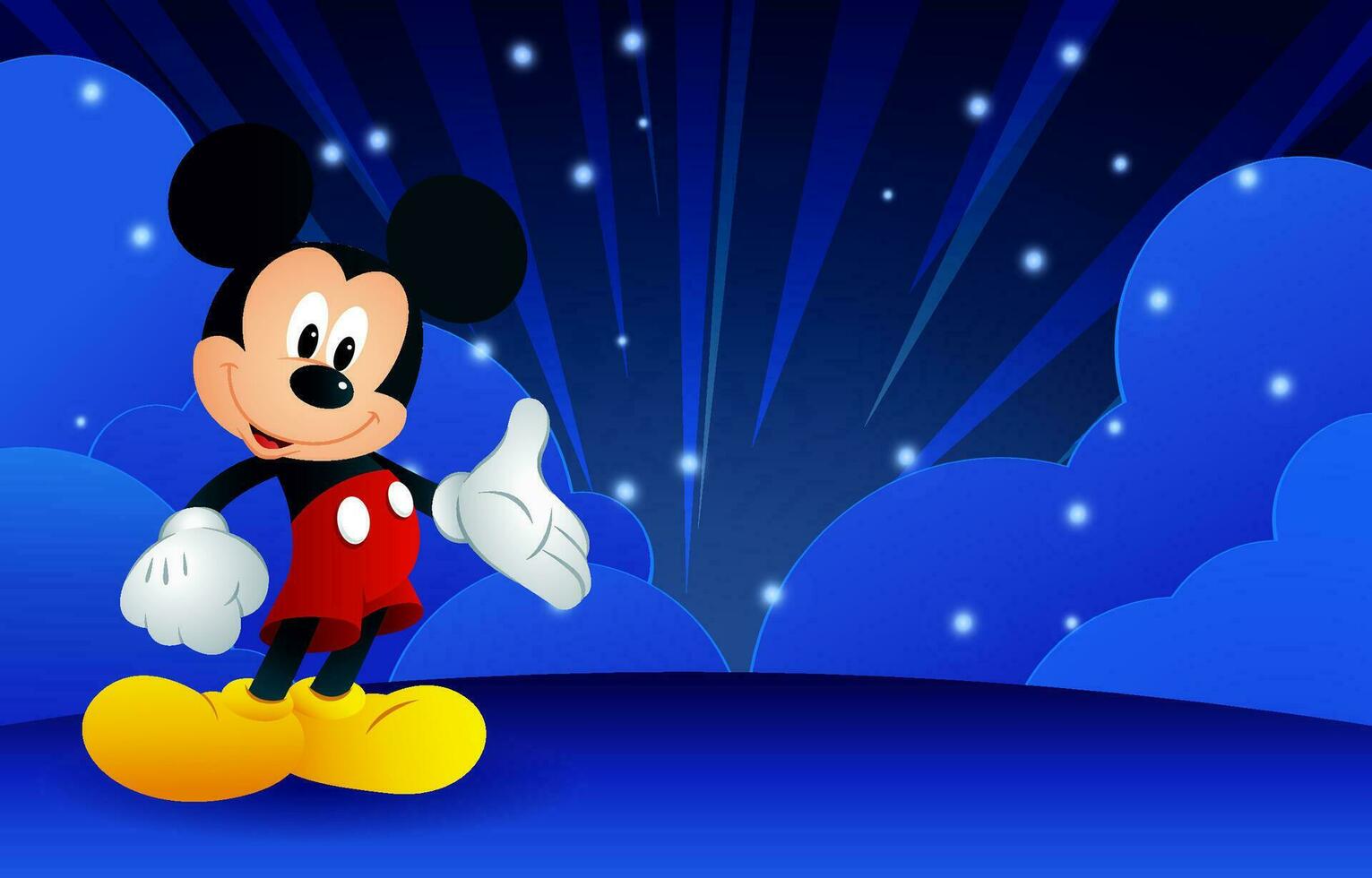 Cute Little Mouse Background vector