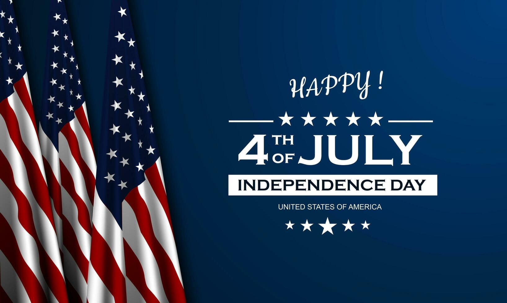 Happy Fourth of July Independence day USA Background Design vector