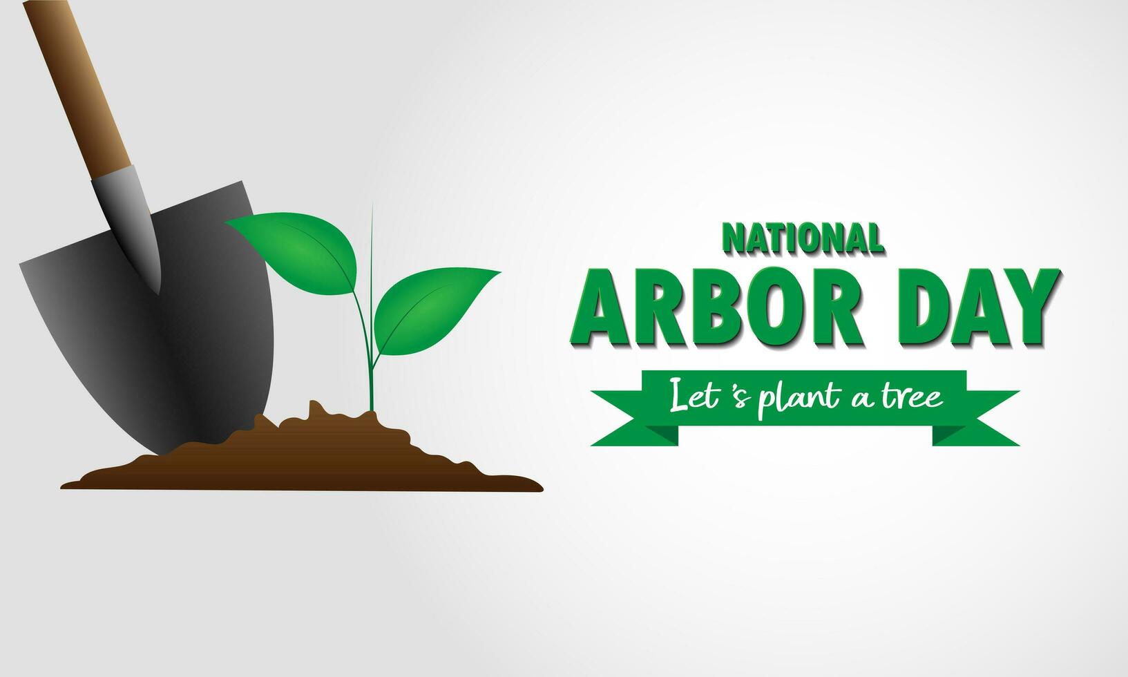 National Arbor Day background vector illustration