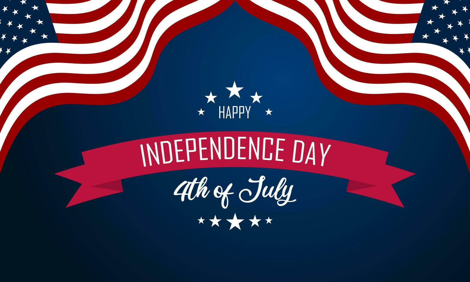 Happy Fourth of July Independence day USA Background Design vector