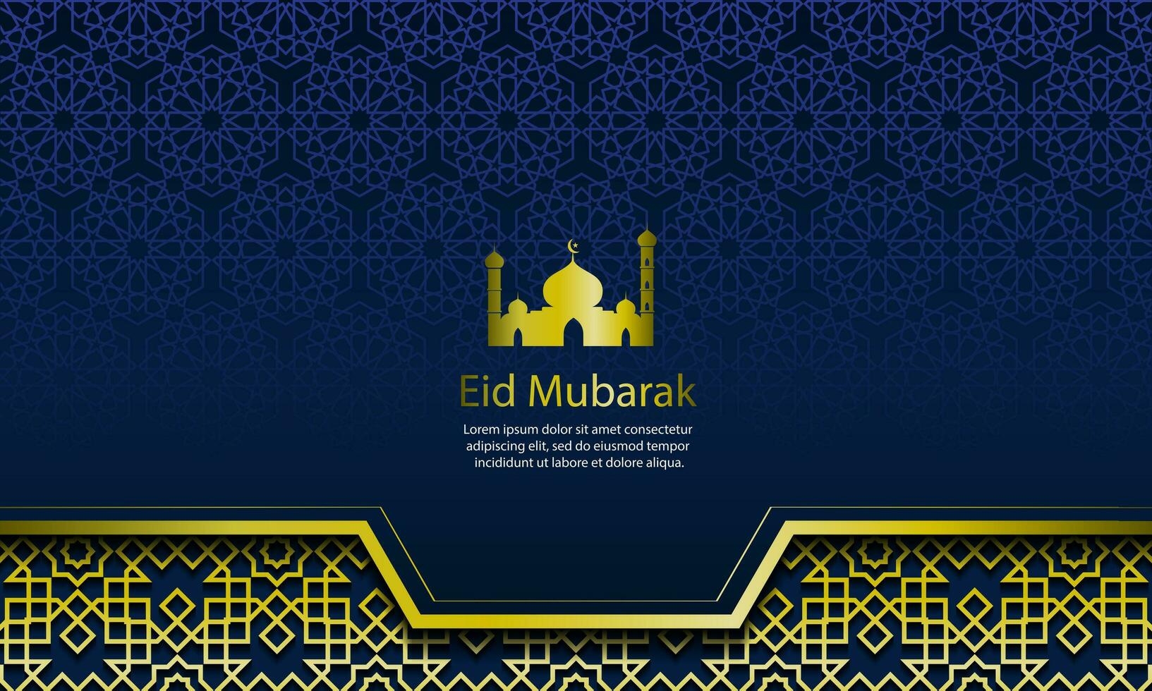 Eid mubarak background design vector illustration