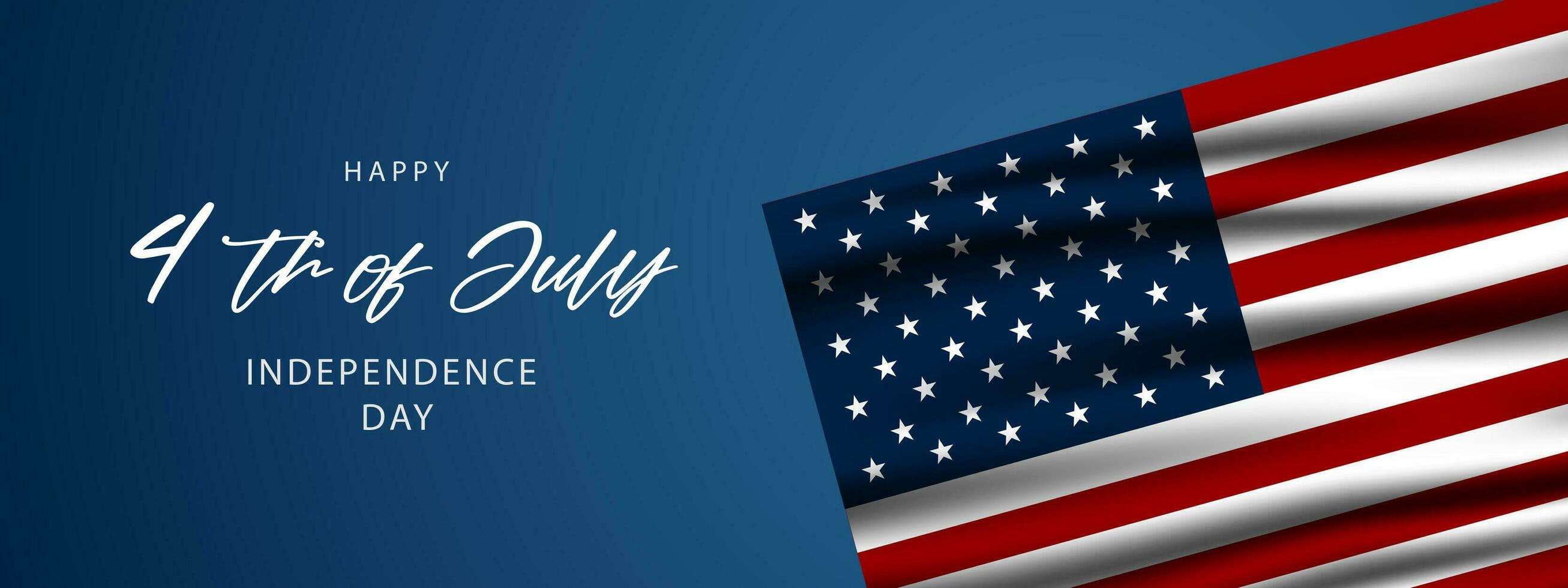 Happy Fourth of July Independence day USA Background Design vector