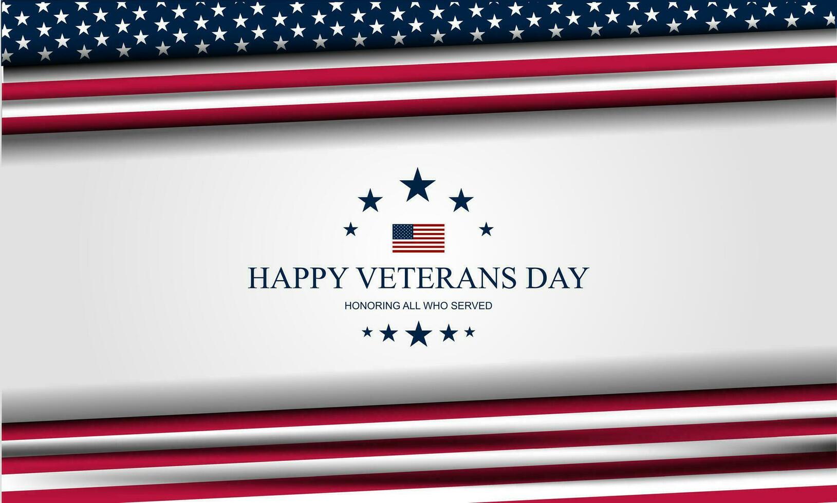 Happy Veterans Day background vector illustration