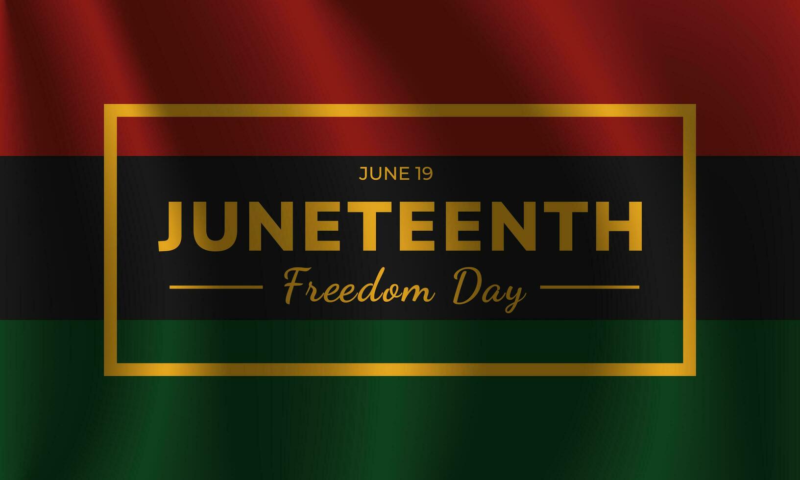 Happy Juneteenth june 19 freedom day background Vector illustration