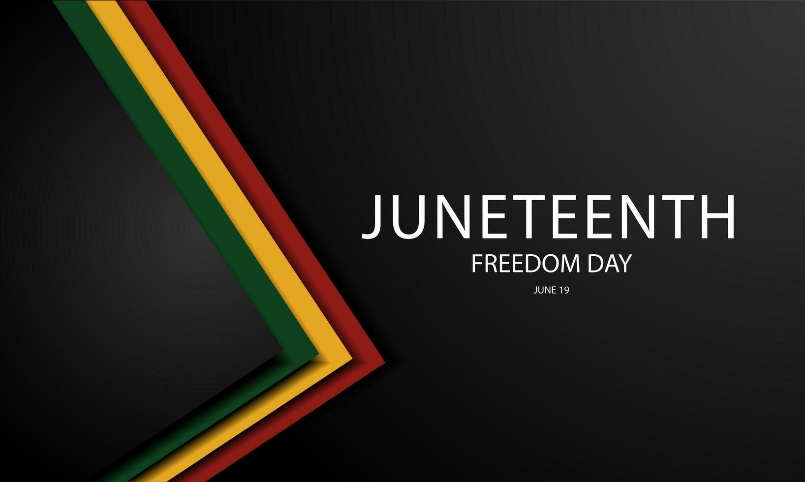 contento diecinueve de junio junio 19 libertad día antecedentes vector ilustración