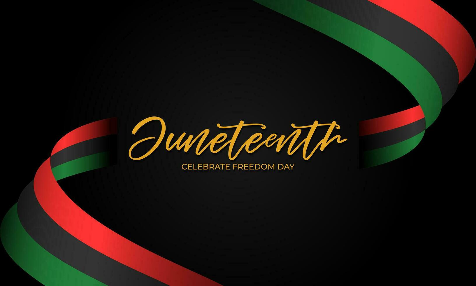 Happy Juneteenth june 19 freedom day background Vector illustration