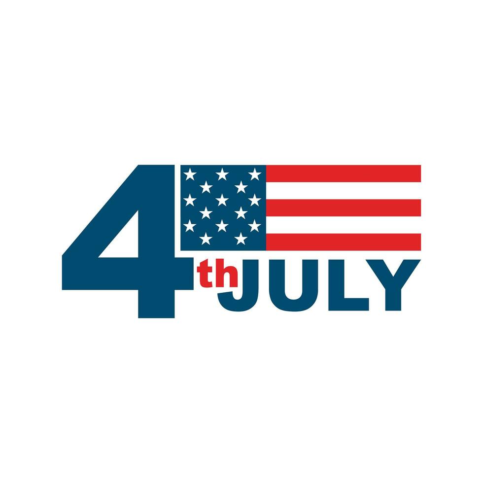 contento cuarto de julio independencia día Estados Unidos antecedentes diseño vector