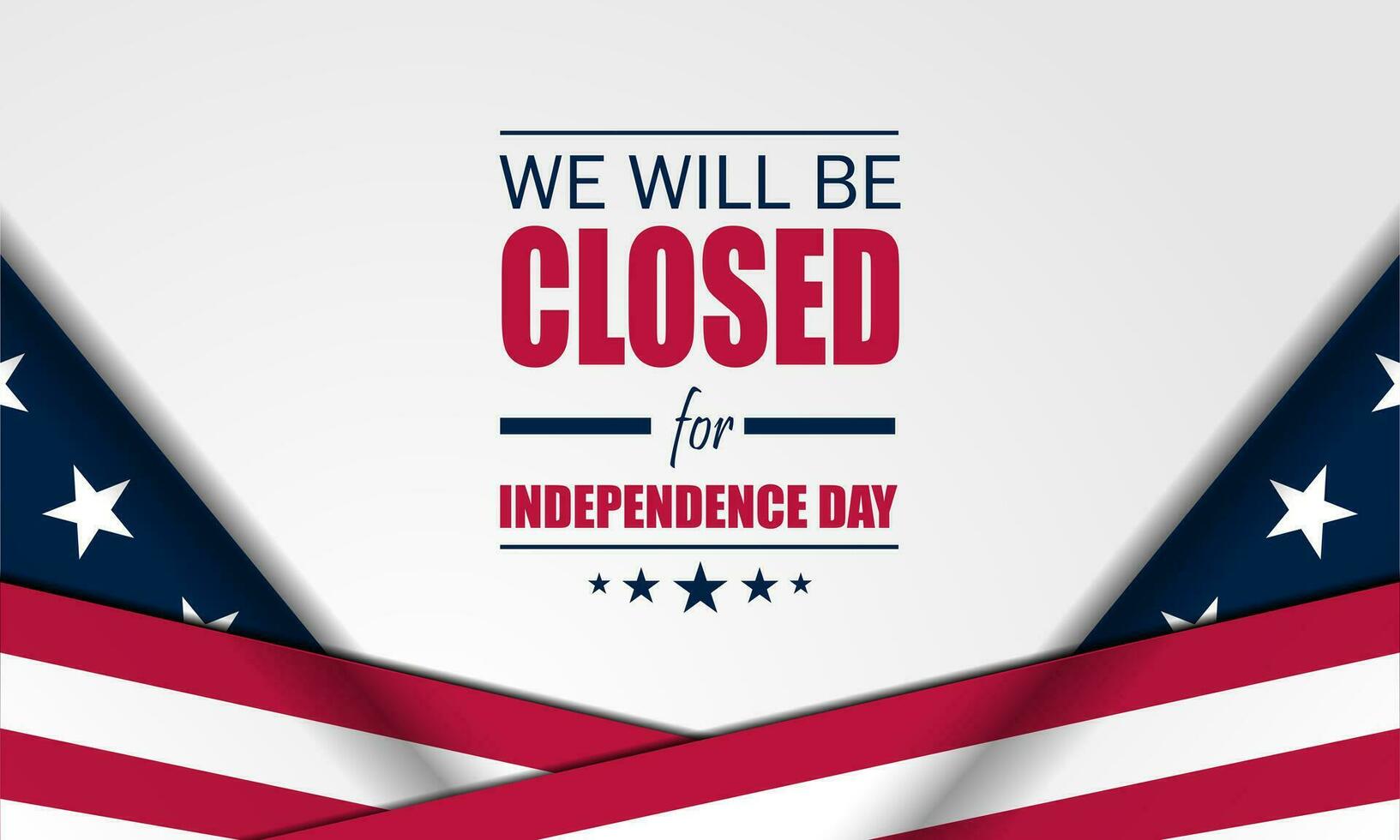 Independence Day USA 4th of July background design with we will be