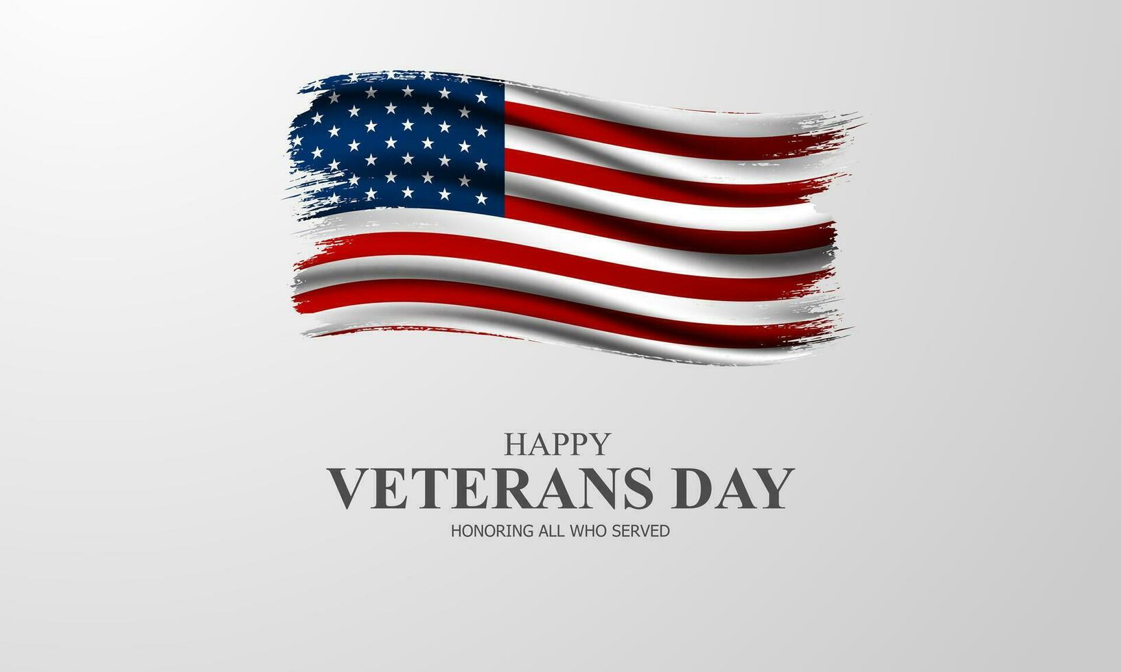 Happy Veterans Day background vector illustration